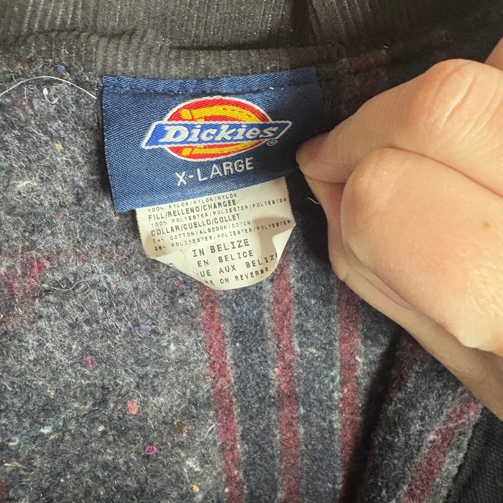Dickies chore coat barn jacket vintage blanket lined black men’s size xl Detroit - Picture 3 of 6